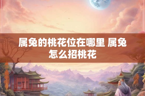 属兔的桃花位在哪里 属兔怎么招桃花
