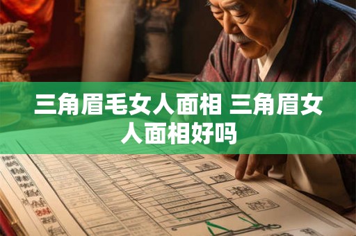 三角眉毛女人面相 三角眉女人面相好吗