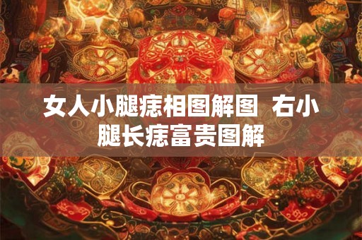 女人小腿痣相图解图  右小腿长痣富贵图解