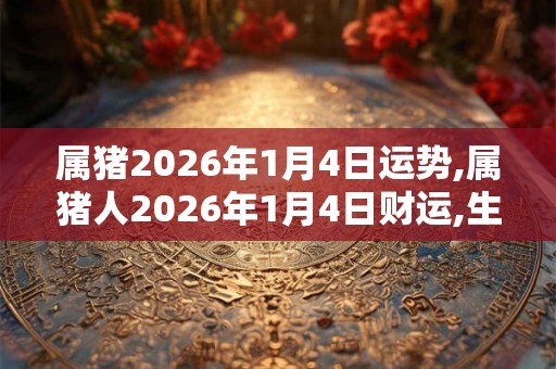 属猪2026年1月4日运势,属猪人2026年1月4日财运,生肖猪2026年1月4日运势 属猪2026年1月4日运势,属猪人2026年1月4日财运,生肖猪2026年1月4日运势
