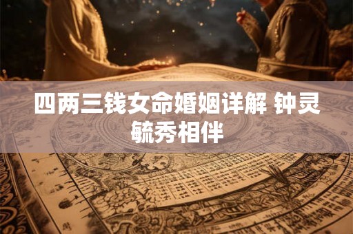四两三钱女命婚姻详解 钟灵毓秀相伴