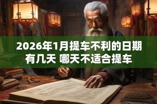 2026年1月提车不利的日期有几天 哪天不适合提车