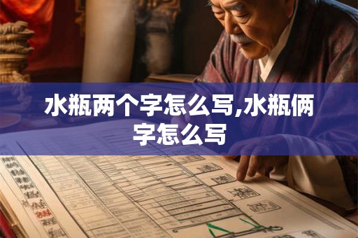 水瓶两个字怎么写,水瓶俩字怎么写 水瓶两个字怎么写,水瓶俩字怎么写