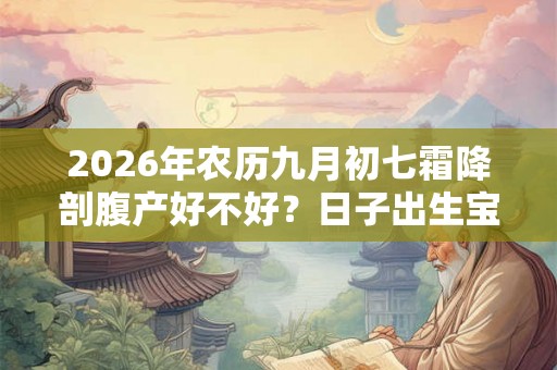 2026年农历九月初七霜降剖腹产好不好？日子出生宝宝命运？