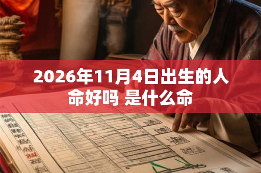 2026年11月4日出生的人命好吗 是什么命