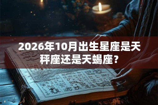 2026年10月出生星座是天秤座还是天蝎座？
