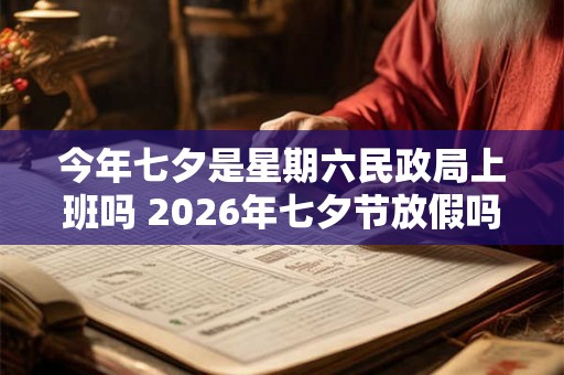 今年七夕是星期六民政局上班吗 2026年七夕节放假吗