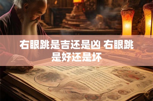 右眼跳是吉还是凶 右眼跳是好还是坏