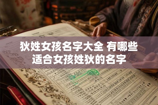 狄姓女孩名字大全 有哪些适合女孩姓狄的名字