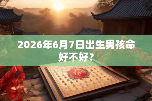 2026年6月7日出生男孩命好不好? 2026年6月7日出生男孩命好不好?