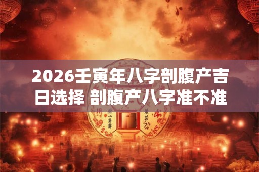 2026壬寅年八字剖腹产吉日选择 剖腹产八字准不准
