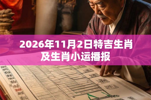 2026年11月2日特吉生肖及生肖小运播报 2026年11月2日特吉生肖及生肖小运播报