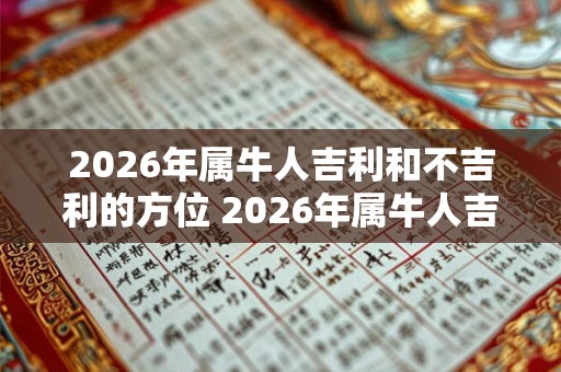 2026年属牛人吉利和不吉利的方位 2026年属牛人吉凶方位