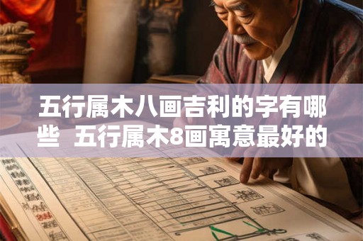 五行属木八画吉利的字有哪些  五行属木8画寓意最好的字