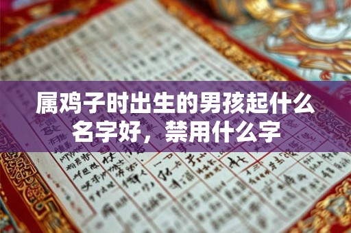 属鸡子时出生的男孩起什么名字好，禁用什么字