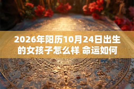 2026年阳历10月24日出生的女孩子怎么样 命运如何