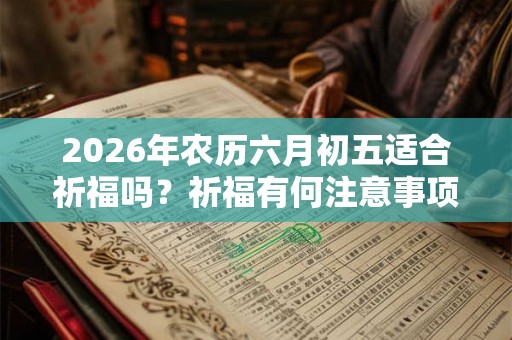 2026年农历六月初五适合祈福吗？祈福有何注意事项？