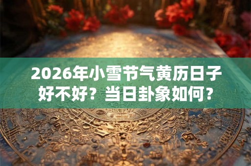 2026年小雪节气黄历日子好不好?当日卦象如何? 2026年小雪节气黄历日子好不好?当日卦象如何?