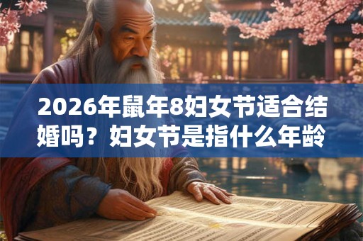 2026年鼠年8妇女节适合结婚吗？妇女节是指什么年龄段？