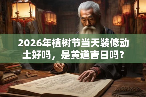 2026年植树节当天装修动土好吗，是黄道吉日吗？