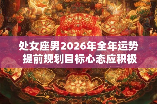 处女座男2026年全年运势 提前规划目标心态应积极