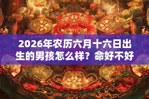 2026年农历六月十六日出生的男孩怎么样?命好不好? 2026年农历六月十六日出生的男孩怎么样?命好不好?