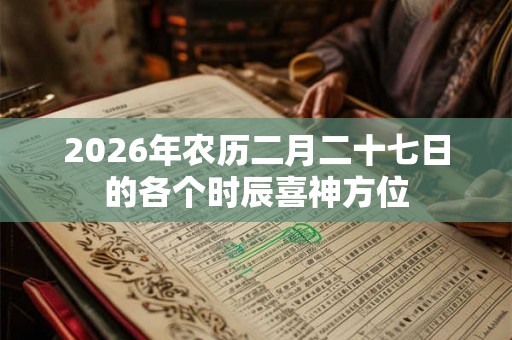 2026年农历二月二十七日的各个时辰喜神方位