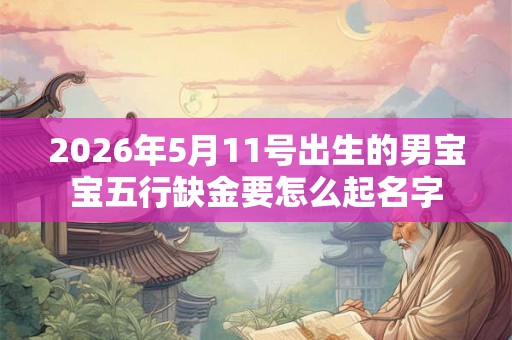 2026年5月11号出生的男宝宝五行缺金要怎么起名字