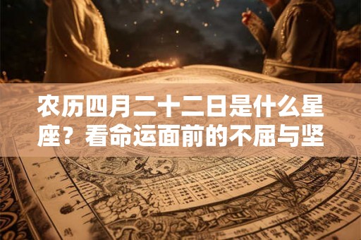 农历四月二十二日是什么星座?看命运面前的不屈与坚持 农历四月二十二日是什么星座?看命运面前的不屈与坚持