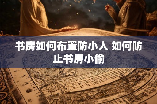 书房如何布置防小人 如何防止书房小偷