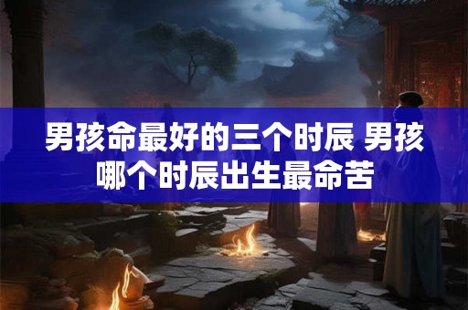 男孩命最好的三个时辰 男孩哪个时辰出生最命苦