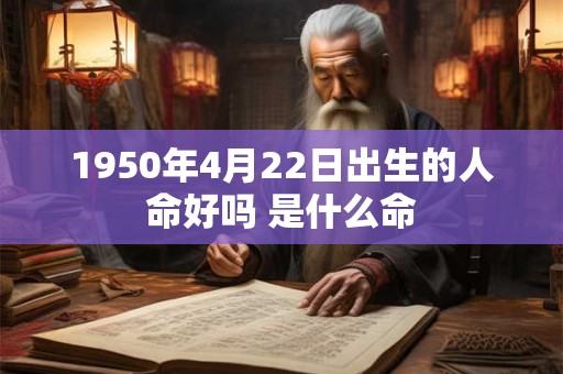 1950年4月22日出生的人命好吗 是什么命