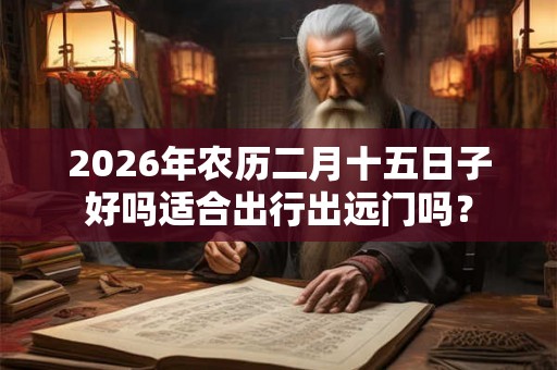 2026年农历二月十五日子好吗适合出行出远门吗? 2026年农历二月十五日子好吗适合出行出远门吗?