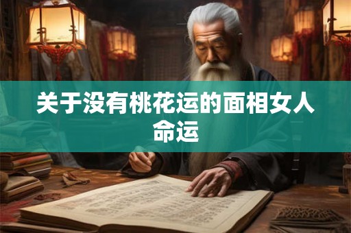关于没有桃花运的面相女人命运