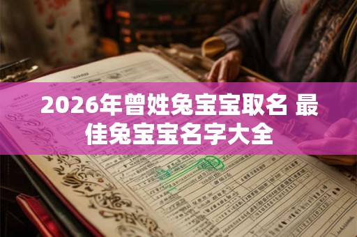 2026年曾姓兔宝宝取名 最佳兔宝宝名字大全