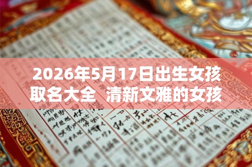 2026年5月17日出生女孩取名大全  清新文雅的女孩名字
