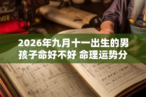 2026年九月十一出生的男孩子命好不好 命理运势分析