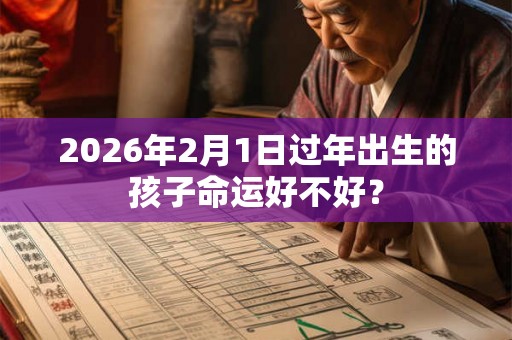 2026年2月1日过年出生的孩子命运好不好? 2026年2月1日过年出生的孩子命运好不好?