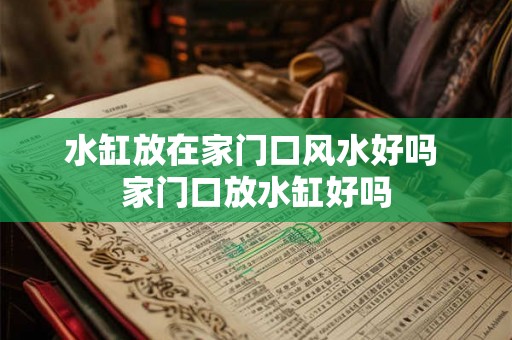 水缸放在家门口风水好吗 家门口放水缸好吗