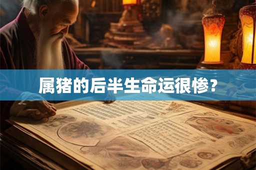 属猪的后半生命运很惨？