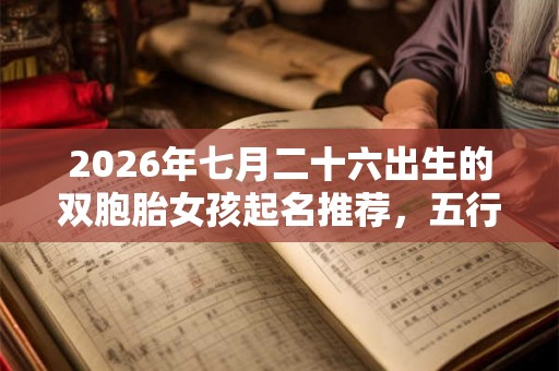 2026年七月二十六出生的双胞胎女孩起名推荐，五行属什么