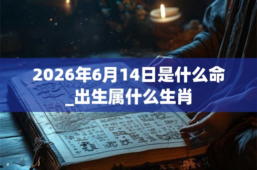 2026年6月14日是什么命_出生属什么生肖