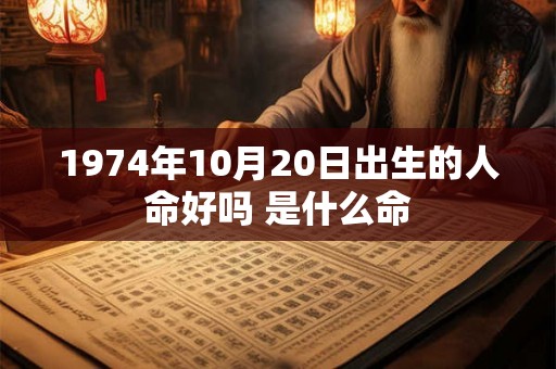 1974年10月20日出生的人命好吗 是什么命