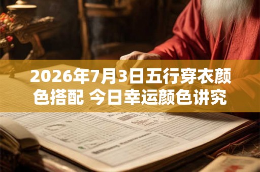 2026年7月3日五行穿衣颜色搭配 今日幸运颜色讲究 2026年7月3日五行穿衣颜色搭配 今日幸运颜色讲究