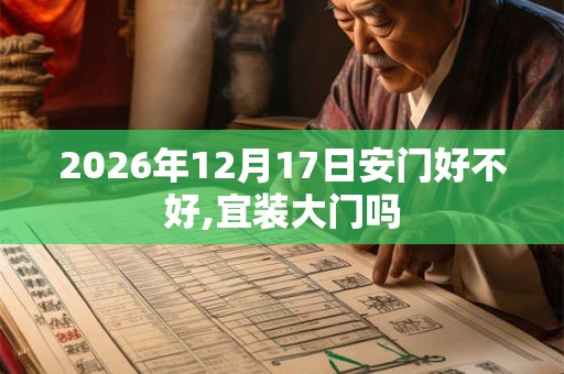 2026年12月17日安门好不好,宜装大门吗
