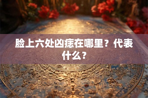 脸上六处凶痣在哪里?代表什么? 脸上六处凶痣在哪里?代表什么?