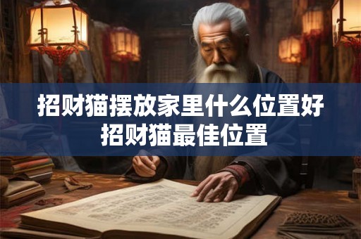 招财猫摆放家里什么位置好 招财猫最佳位置