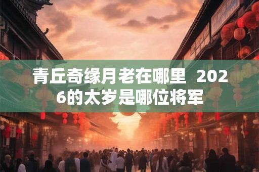 青丘奇缘月老在哪里  2026的太岁是哪位将军