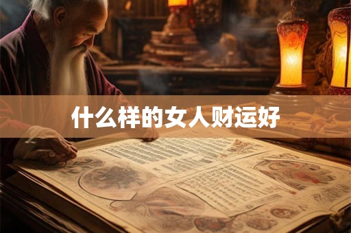 什么样的女人财运好