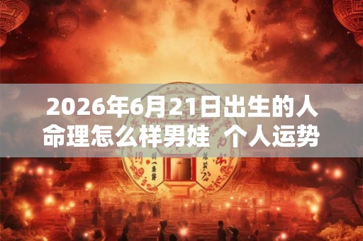 2026年6月21日出生的人命理怎么样男娃 个人运势好不好 2026年6月21日出生的人命理怎么样男娃 个人运势好不好